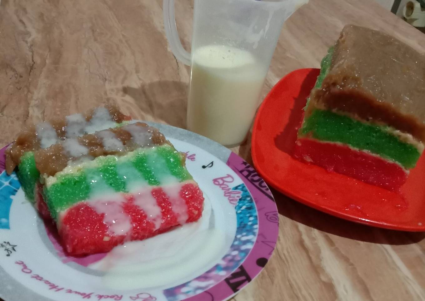 Lapis Bihun Cheese Chocoberry Pandan