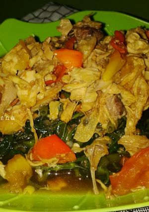 Foto resep Kangkung Ayam Saus Tiram