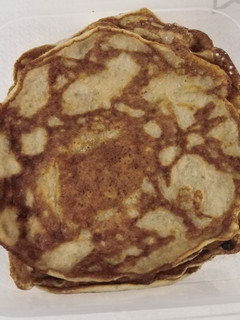 Una foto de Tortitas de plátano con queso mascarpone
