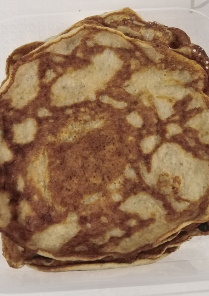 Una foto de Tortitas de plátano con queso mascarpone