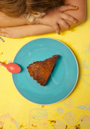 Una foto de Cheesecake de chocolate