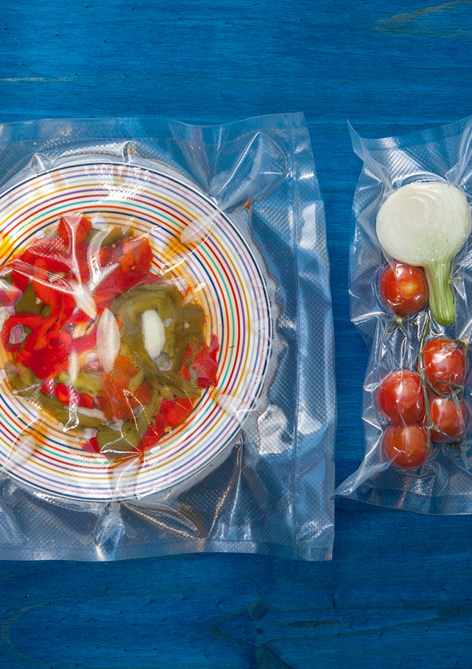 Una foto de Ensalada de pimientos asados