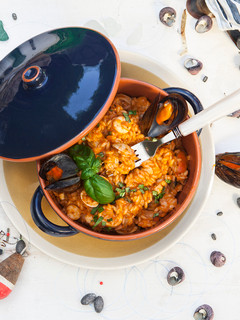 Una foto de Risotto marinero