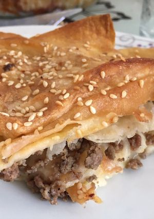 รูปของ อาหารตุรกี Kıymalı ve Patateslı Börek เบอเร๊กเนื้อบดกับมันฝรั่ง