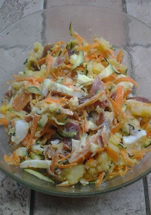 Une photo de Salade de pomme de terre à la japonaise