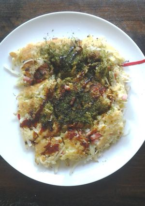 Une photo de Okonomiyaki (Pizza japonaise)