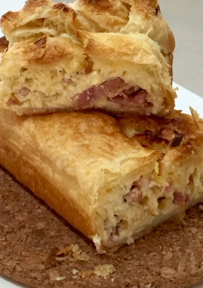 Una foto de Quiche de bacon cerrada