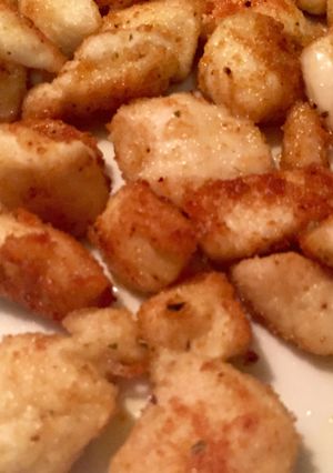 Una foto de Tacos de pechuga rebozados sin huevo