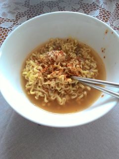 Foto resep Spicy homemade ramen (bkn mie instan)