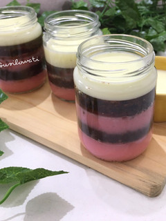 Foto resep Puding Brownies dg Vla