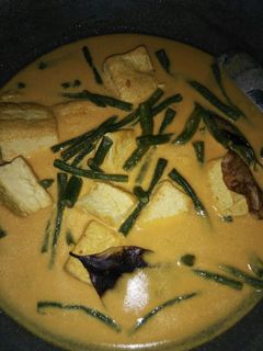 Foto resep gulai tahu + kacang panjang