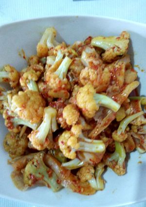 Foto resep tumis kembang kol jamur tiram👍👌