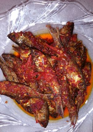 Foto resep ikan kasak goreng ( ikan kering sungai )