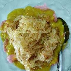 รูปของ bihun goreng kuah sate padang kerupuk👌