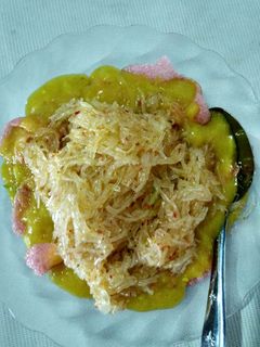 Foto resep bihun goreng kuah sate padang kerupuk👌