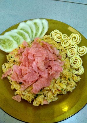 Foto resep nasi goreng manjaaa😁👌