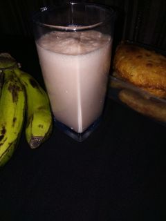 Banana and watermelon smoothie ainihin hoton girkin