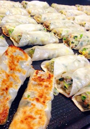A picture of Super Easy Stick Gyoza Party (No Wrapping Needed).