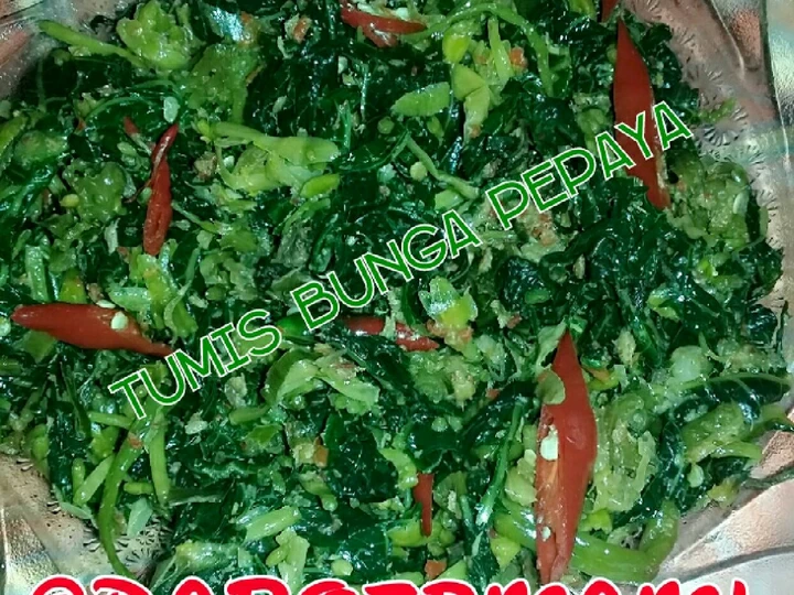 Langkah Gampang Membuat Resep Tumis bunga pepaya yang Sempurna Anti Ribet, Mantap