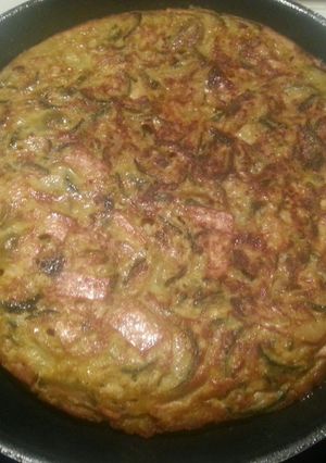 Una foto de Tortilla de calabacín con tofu