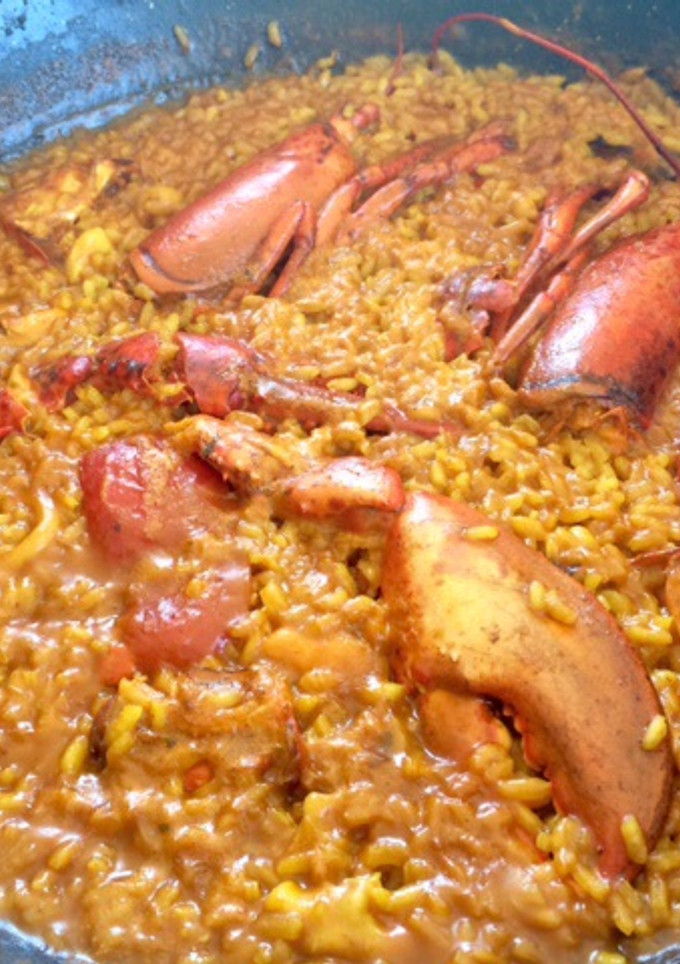 Una foto de Arroz con bogavante