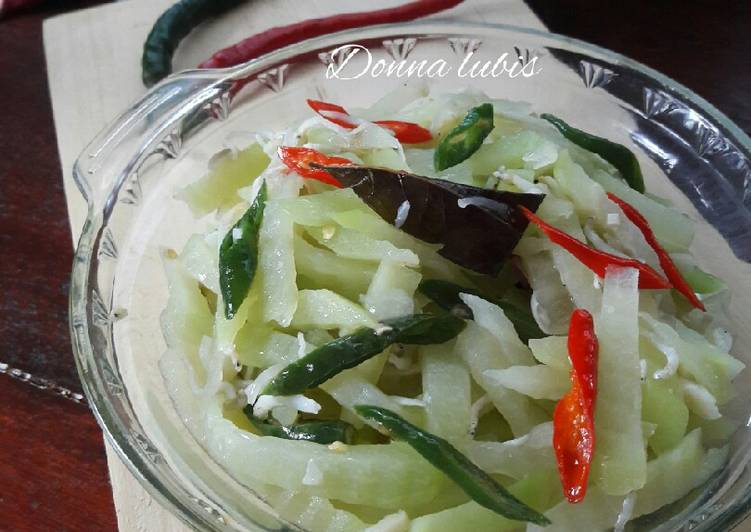 Proses memasak Tumis Labu Siam Teri Medan, Enak