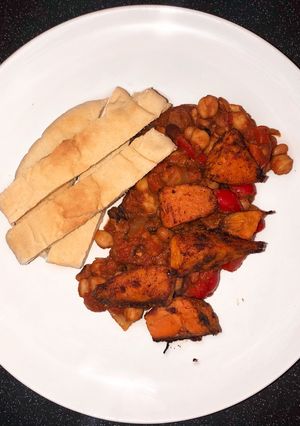 A picture of Roasted butternut squash chilli.