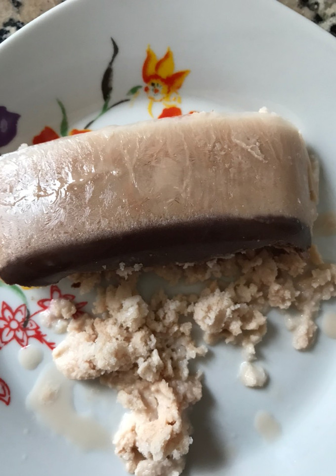 Una foto de Helado de leche y colacao