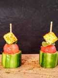 Cucumber Watermelon Paneer bites