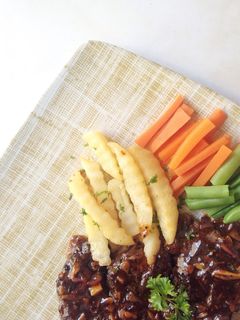 Foto resep Steak with Black Pepper Sauce