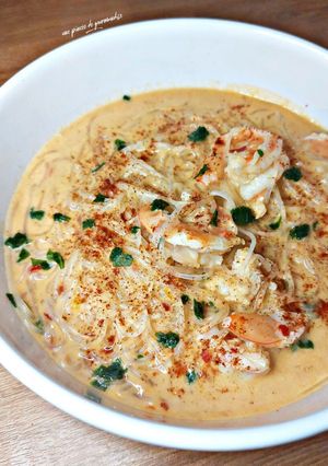 Une photo de Soupe thaï aux crevettes
