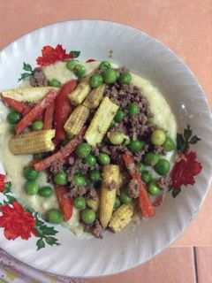Foto resep Mashed potato with vegies
