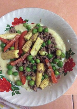 Foto resep Mashed potato with vegies