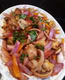 Lomo Saltado de Pescado #Saludable #Omega 3