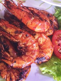 Foto resep Udang bakar madu pedas
