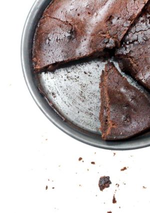 A picture of A Bowl of Chocolate Cake.