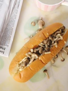 A picture of Mushroom Cheese Sandwich.