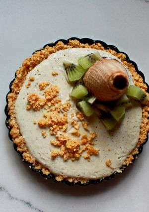 A picture of No Bake Dropped Cone Tart.