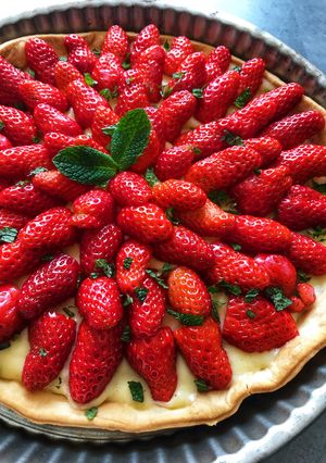Une photo de Tarte aux fraises