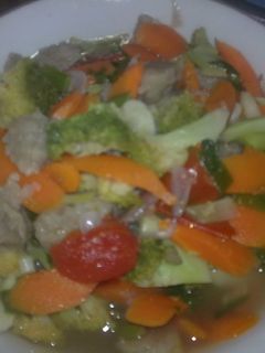 Foto resep tumis brokoli wortel baso sapi