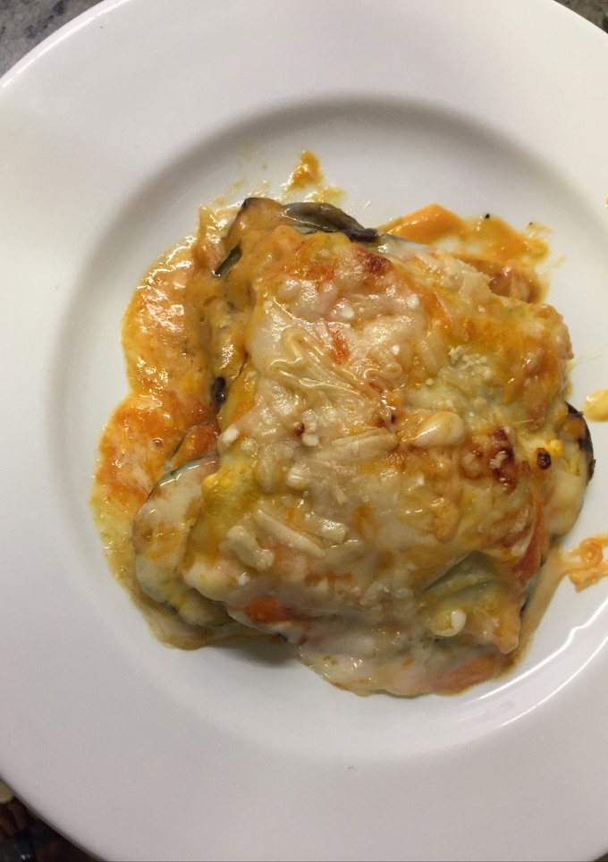 Una foto de Lasaña de berenjenas y calabacín con Parmesano