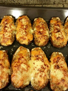 Una foto de Berenjenas rellenas de carne picada