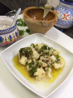 Una foto de Coliflor mediterránea al ajillo