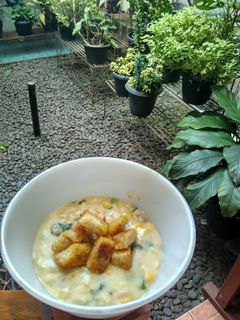 Foto resep Cream Soup Beef Corn
