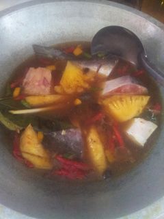 Foto resep Pindang Tumis Ikan Patin with nanas manis 