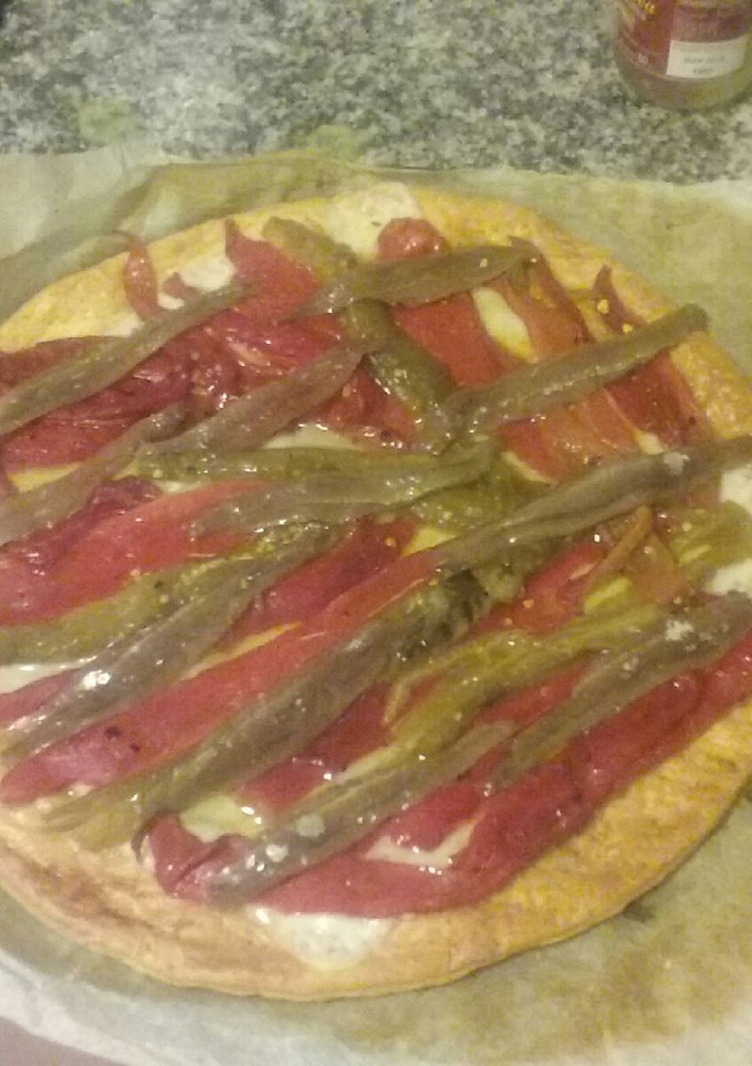 Una foto de Pizza de escalivada