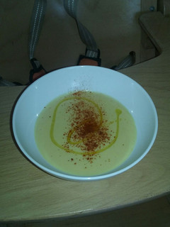 Una foto de Crema de lentejas rojas