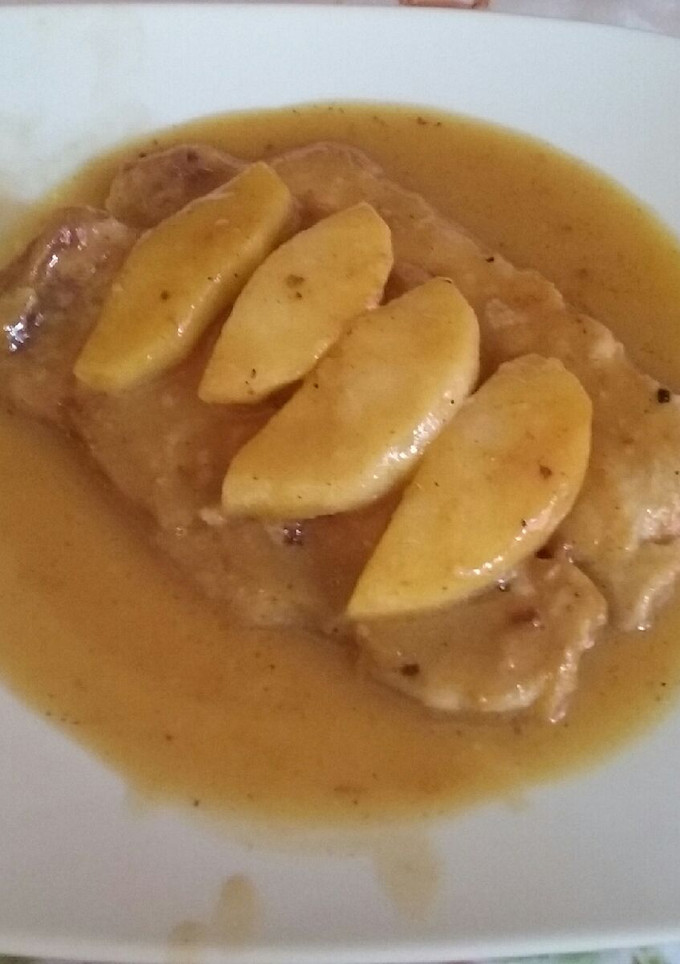 Una foto de Lomo con salsa de naranja
