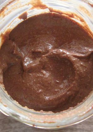 Una foto de Nutella vegana saludable
