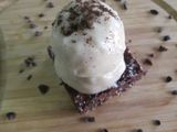 Helado de paraguayo a la vainilla